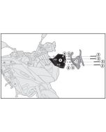 Givi D2122KIT Bevestigingskit Windscherm 2122DT Yamaha MT-09 Tracer 2015-2017