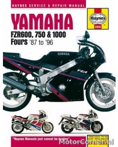 Werkplaatsboek Haynes Yamaha FZR600, FZR750 & FZR1000 1989 tot 1996