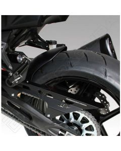 Barracuda Achterspatbord Kawasaki Z750R  11-15 mat zwart + kettingkast alu zwart 